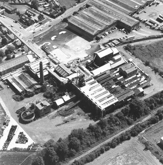 Oblique aerial view centred on Lady Victoria Colliery, taken from the WNW.