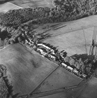 Oblique aerial view centred on the village of Temple, taken from the S.