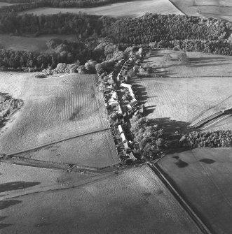 Oblique aerial view centred on the village of Temple, taken from the SE.