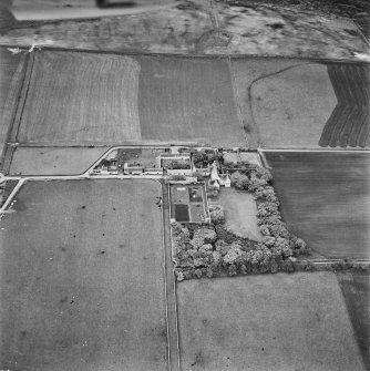 Hoy, oblique aerial view, taken from the SSE, centred on Melsetter House.