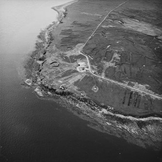 Flotta, Neb and Gate Batteries, oblique aerial view, taken from the ESE.