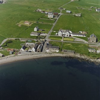 Oblique aerial view of the village, taken from the SE.