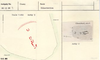 Plan, copied from Ordnance Survey Record Card