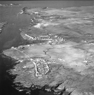 Oblique aerial photograph of Portnahaven and Port Wemyss Islay, taken from the SSE.