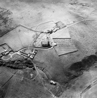 Oblique aerial photograph of Kilchoman, Islay, taken from the ENE.