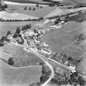 Kilmartin & Kilmartin Castle.
Oblique aerial view from South-East.