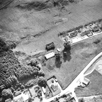 Kilmartin, Kilmartin Castle.
Oblique aerial view from North-West.