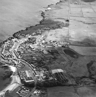 Oblique aerial photograph of Port Charlotte, Islay, taken from the N.