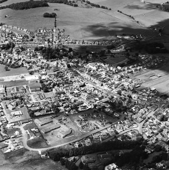 Oblique aerial view of Biggar, taken from the ESE.