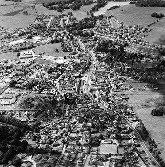 Oblique aerial view of Biggar, taken from the ENE.