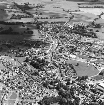 Oblique aerial view of Biggar, taken from the WSW.