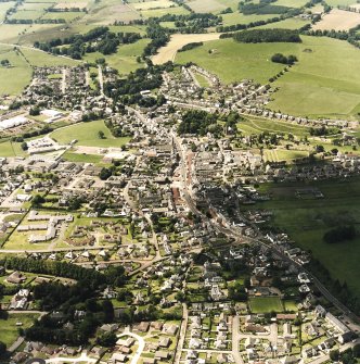 Oblique aerial view of Biggar, taken from the ENE.