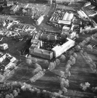 Glasgow, 63 Templeton Street, Templeton Carpet Factory.
General aerial view.