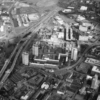 Glasgow, Cowcaddens.
Oblique aerial view.