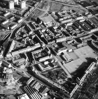 Glasgow, Bridgeton, oblique aerial view.