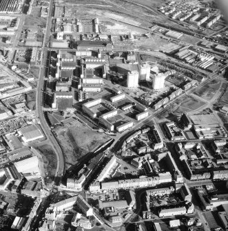 Glasgow, Bridgeton, oblique aerial view.