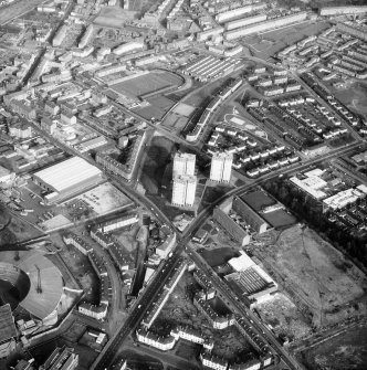 Glasgow, Parkhead
Oblique aerial view of general area and Celtic Park Stadium.