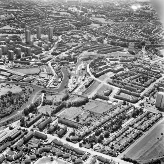 Glasgow, Maryhill.
General oblique aerial view.