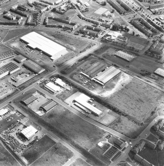 Glasgow, Queenslie.
Oblique aerial view.