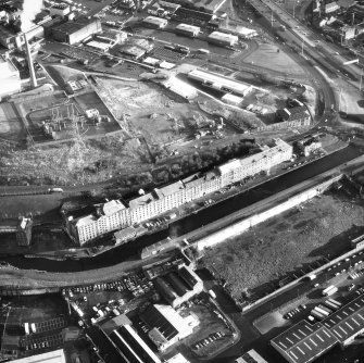 Glasgow, North Spiers Wharf.
General oblique aerial view.