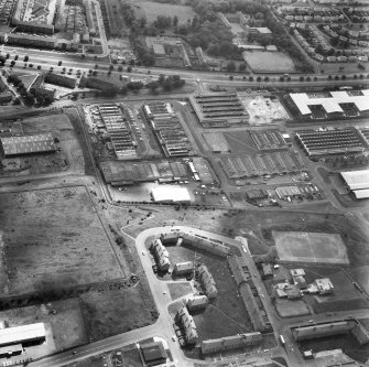 Glasgow, Queenslie.
Oblique aerial view.