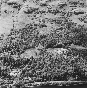 Oblique aerial view of Stuckgowan House, taken from the E.