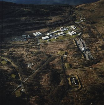 Oblique aerial view of the armament depot taken from the SE.