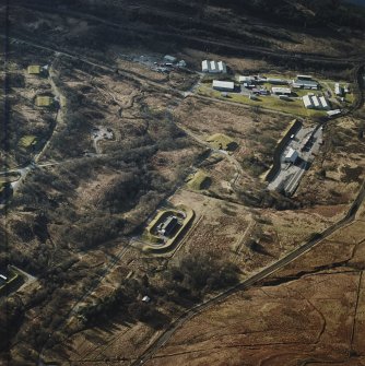 Oblique aerial view of the armament depot taken from the ENE.