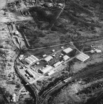 Oblique aerial view of the armament depot taken from the NW.
