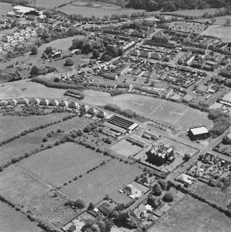 Aerial view of Jamieson Road Mill, including Greenbank Mill, taken from the NNW.