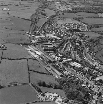 General aerial view of Brown Street and Stoneygates Road factories, taken from the ENE.