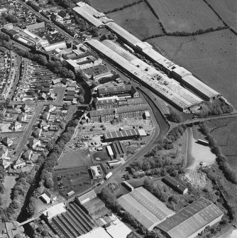 General aerial view of factories on Brown Street and Stoneygate Road, taken from the WNW.