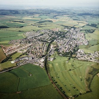 General oblique view centred on the town, taken from the SW.