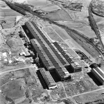 Glasgow, Gartcosh, Cold Rolled Steel Mill.
Oblique aerial view.