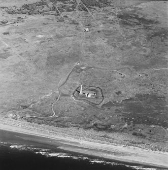 Oblique aerial view, centred on the lighthouse, taken from the S.