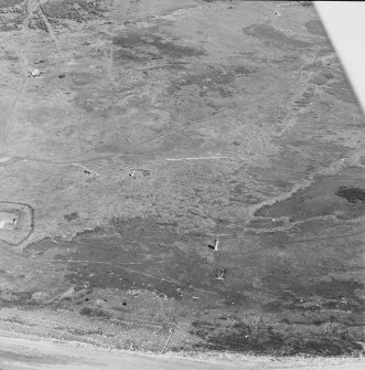 Oblique aerial view, centred on the Low Lighthouse and keepers' house, taken from the S.