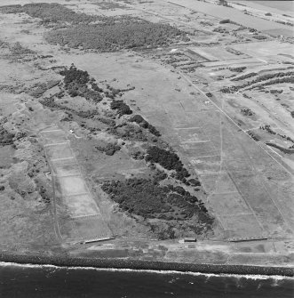 Oblique aerial view of the rifle ranges, taken from the E.