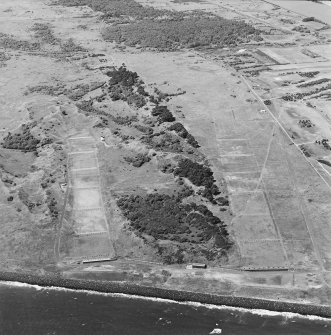 Oblique aerial view of the rifle ranges, taken from the E.