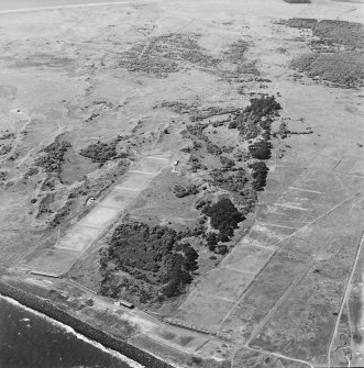 Oblique aerial view of the rifle ranges, taken from the ENE.