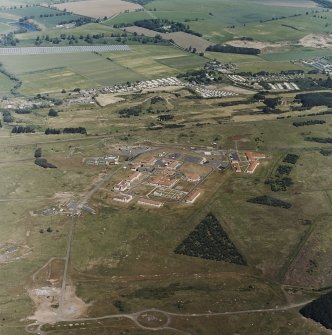 Oblique aerial view of Buddon Camp, taken from the SSE.