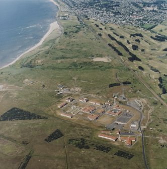 Oblique aerial view of Buddon Camp, taken from the E.