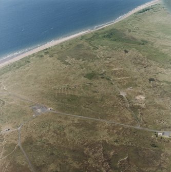 Oblique aerial view of the rifle ranges, taken from the E.