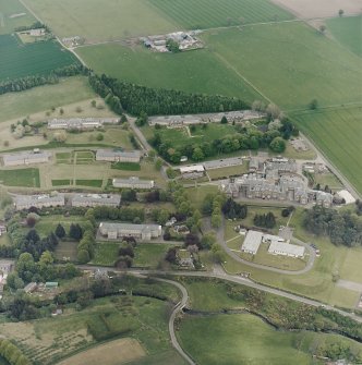 Oblique aerial view of the hospital, taken from the SW.