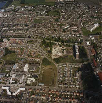 General oblique aerial view centred on the Ardler Estate, the schools, community centre and church, taken from the S.