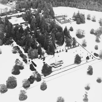Abercairny House, oblique aerial view, taken from the SW.