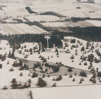 Abercairny House, oblique aerial view, taken from the S.