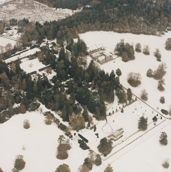 Abercairny House, oblique aerial view, taken from the SW.