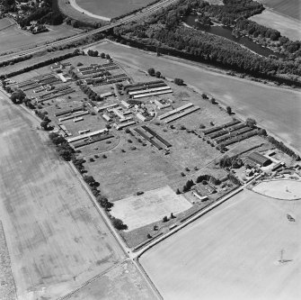 Bridge of Earn hospital, oblique aerial view, taken from the E, centred on the hospital.