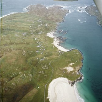 Oblique aerial view centred on the crofting townships, taken from the SE.