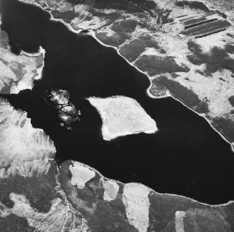 Loch Salachaidh, oblique aerial view, taken from the SE, showing a general view of Loch Salachaidh in the centre of the photograph.